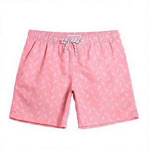 Shorts décontractés pour hommes vert menthe imprimés 100% polyester, été, cordon de serrage, streetwear, séchage rapide, respirant, usage quotidien - Product Image 6