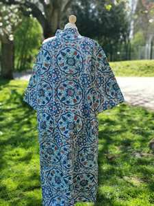 Bohemian Handmade Kantha <b>Kimono</b> Dresses in Designer Cotton Fabric in Front Open Jacket Winter Women <b>Beach</b> Party Wearing Dresses - Product Image 3