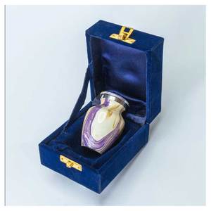 โกศใส่ศพสีขาวทำมือแบบพรีเมี่ยมสำหรับใส่เถ้ากระดูกจากอินเดีย - Product Image 4