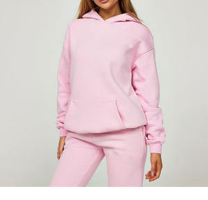 Ensemble de survêtement pour femme, nouveau design, logo personnalisé, pantalon de survêtement à capuche, ensemble deux pièces, survêtement grande taille - Product Image 2