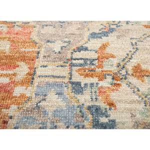 พรมขนสัตว์ถักมือ Gulnar Classic Blue ลายเหรียญรูปสี่เหลี่ยมผืนผ้า ขนาด 9x12 ฟุต สำหรับห้องนั่งเล่น ห้องนอน หรือทางเดิน ทำด้วยมือ - Product Image 3