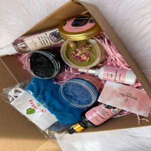 Kit de Regalo para Spa Hammam Marroquí |   Jabón Negro, Guante Kessa, Arcilla Ghassoul, Aceite de Argán, Agua de Rosas, Paquete de Exfoliación, Set Spa Deluxe Pro - Product Image 1