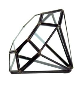 Terrarium géométrique en verre et en métal de qualité supérieure pour l'affichage de fleurs et la décoration de table Parfait pour les idées cadeaux - Product Image 4