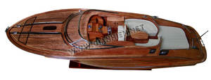 Riva rama 44เรือจำลองทำจากไม้ดีไซน์การเดินเรือทำด้วยไม้ธรรมชาติและเทคนิคการทาสี - Product Image 4