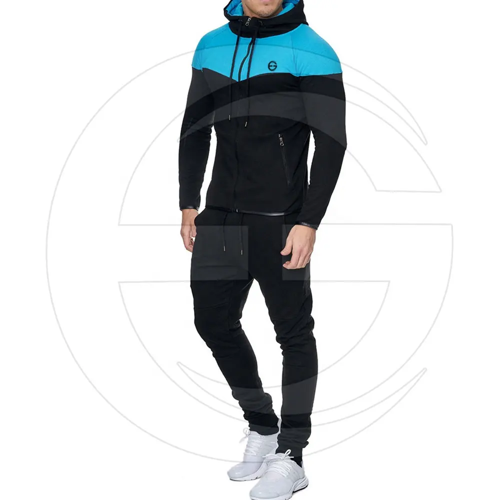 High Quality 2 Piece Set Hoodie And Sweatpants Jogger Tracksuit For Men Customized logo men tracksuit sweatsuit for men