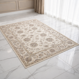 Tapis tissé floral en polyester pelucheux moderne lavable fait à la main |   Tapis de sol uni au design classique pour la décoration intérieure - Product Image 2