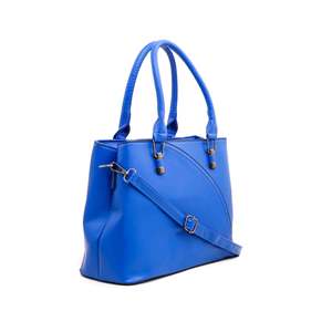 Moyen Bleu Casual Cross-Body Sac à main P35873 Filles Vegan Motif Lettre Décoration En Cuir Véritable PU Soft Handle ODM Sac à main - Product Image 2