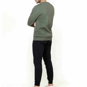 Best Material Men's Cotton <b>Fleece</b> <b>Sweatshirt</b> New Style Crewneck Plain Plus Size Men's <b>Sweatshirts</b> - Product Image 3