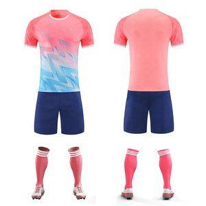 Uniforme de Fútbol Sublimado Personalizado, Verde Menta y Azul Marino, Cuello Redondo, Manga Corta, Transpirable, Absorbe la Humedad, Ropa Deportiva para Adultos - Product Image 4
