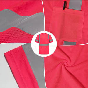 เสื้อทีเชิ้ต Hi VIS เสื้อยืดสะท้อนแสงสำหรับงานก่อสร้างชุดทำงานเสื้อสะท้อนแสง - Product Image 6