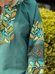 เสื้อผ้าแฟชั่นผ้าฝ้าย 2026 ขายดี เสื้อปักลายยูเครนสุดหรู ผ้าฝ้ายผสมโพลีเอสเตอร์ คอลเลคชั่นใหม่ ฤดูใบไม้ร่วง สำหรับผู้หญิง - Product Image 5