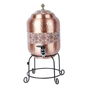 Handmade Pure Copper Hammered <b>Water</b> Dispenser For Ayurveda Health Benefits for Restaurant Hotel Home Wedding - Product Image 3