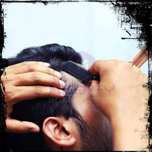 Soporte de hoja de afeitar de peluquero Manual de madera de acero inoxidable alemán para hombres de alta calidad, maquinilla de afeitar recta de cara ligera reutilizable, nuevo - Product Image 2