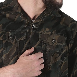Digital Print <b>Denim</b> <b>Jackets</b> with Color Fade Resistance High Quality Fashionable Men's <b>Denim</b> <b>Jackets</b> for Sale - Product Image 6