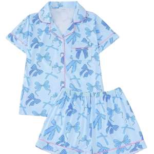 Nouvelle impression personnalisée pyjamas pour femmes vêtements de détente en bambou pyjamas pour femmes au toucher plus doux vêtements de nuit pour femmes - Product Image 1