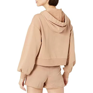 New Jogger Jumper Custom Workout Women <b>Crop</b> <b>Top</b> Oversize Sweatshirt Women Loose Sweatshirt&Flare <b>Shorts</b> <b>Sets</b> - Product Image 3