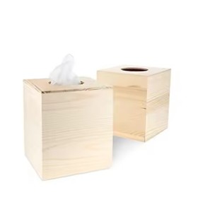 Luxury Carved Rectangle Wooden <b>Tissue</b> Box Customized Size Napkin Holder New Design Stationary <b>Paper</b> Material on Sale - Product Image 5