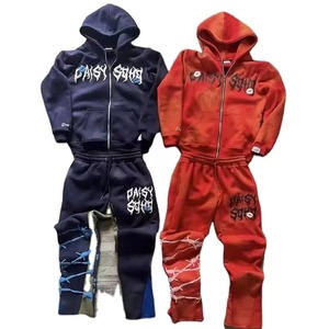 ชุดวอร์มกางเกงมีฮู้ดใส่ได้ทั้งชายและหญิงพิมพ์ลายผสมกรดสองชิ้นใส่ได้ทุกฤดู - Product Image 6