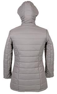 Cómodo abrigo de invierno con capucha para mujer Ropa de abrigo larga de color sólido con cremalleras Chaqueta de moda y cálida - Product Image 2