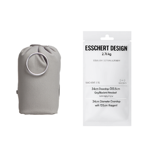 ESSCHERT DESIGN ที่กั้นประตู 2.76 กก. ขนาด 34 ซม. สีเทา/ดำ ดีไซน์หรูหรา เส้นผ่านศูนย์กลาง 34 ซม. ความหนา 13.5 ซม. - Product Image 2