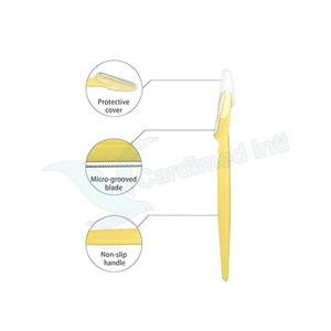 Cuchilla manual de acero inoxidable para dar forma a las cejas, rasuradora de cejas con hoja inclinada, rasuradora facial para depilar el vello facial - Product Image 3