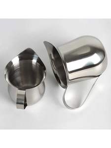 Pot moussant conique en acier inoxydable de tailles multiples Impressions de logo personnalisé Métal Vente en vrac Pichet à lait Pichet à café expresso - Product Image 6