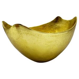 Cuenco moderno de aluminio decorativo dorado hecho a mano con borde ondulado centro de mesa plato de fruta cuenco moderno borde ondulado hecho a mano - Product Image 1