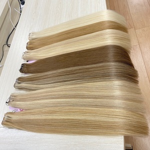 Genius Weft cabello humano vietnamita recto doble dibujado extensiones de cabello al por mayor sin enredos de desprendimiento - Product Image 3