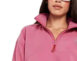 เสื้อแจ็คเก็ตผ้าฟลีซผู้หญิงแบบครอป ทรงหลวม สไตล์ลำลอง คุณภาพสูง ซิปครึ่งตัว แฟชั่นสั่งทำพิเศษ - Product Image 4