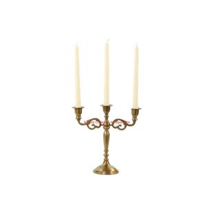 Bougeoir en laiton à 3 bras en métal Vente en gros Bougeoir en métal candélabre pour l'occasion de Noël au prix d'usine Fournitures hôtelières - Product Image 1