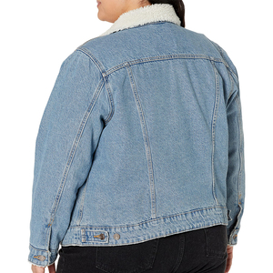 Veste en jean personnalisée avec logo pour femmes, respirante, manches longues, style tendance, confortable - Product Image 4