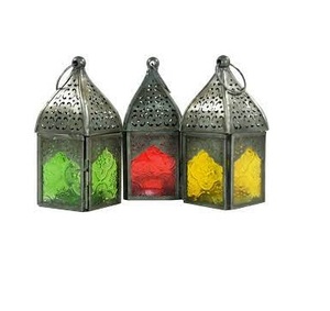 Handmade Iron Metal Candle Lantern with Etching Glass <b>House</b> Decoration for Home Garden Outdoor Model <b>Number</b> Centerpieces - Product Image 2