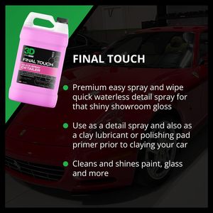 Spray de finition rapide 3D Final Touch & amplificateur de brillance, formule de protection de la peinture, bidon de 1 gallon (403) - Product Image 4