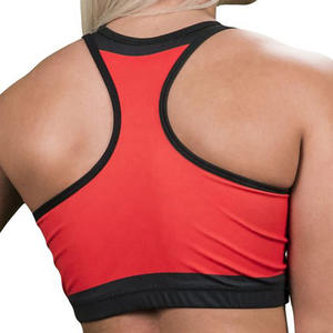 Soutien-gorge de sport personnalisé pour femme, imprimé par sublimation, haute performance, extensible, compression, vêtements de sport, évacuation de la transpiration, fitness actif, OEM - Product Image 2