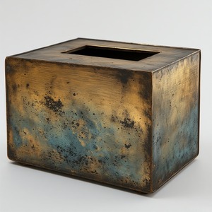 Boîte à mouchoirs en métal de luxe design, fabriquée à la main et durable, design personnalisable, style moderne pour des intérieurs esthétiques et un confort quotidien - Product Image 1