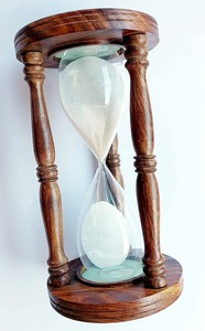 H.M.A Handicrafts Minuterie sablier en laiton vintage avec pinkNautical Hourglass Sand Brass Timer Décorations pour la maison 60 minutes - Product Image 2