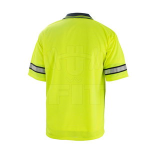 Conçu sur mesure, polo de sécurité en coton et polyester de grande taille, séchage rapide, respirant avec logo imperméable pour l'hiver - Product Image 3