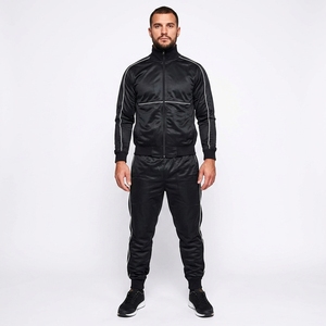 Conjunto Deportivo Completo para Hombre con Chaqueta de Cuello Alto y Ribete en Contraste y Pantalones de Entrenamiento a Juego - Product Image 6