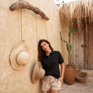 T-shirt unisexe décontracté BEAM 100% coton non tissé, lavé aux enzymes, uni, grande taille, évacuation de l'humidité, séchage rapide, respirant - Product Image 5