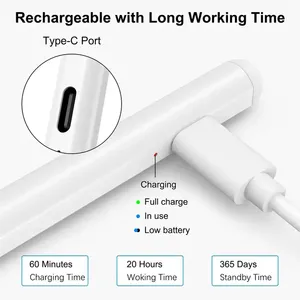 Stylets à écran tactile à rejet de paume pour <span class=keywords><strong>Apple</strong></span> <span class=keywords><strong>Pencil</strong></span> 1ère <span class=keywords><strong>génération</strong></span> - Product Image 2