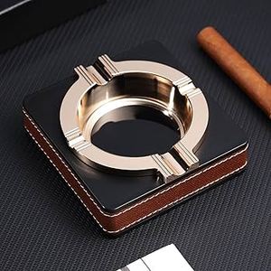 Cenicero para fumar de latón y espuma de diseño atractivo Cenicero para fumar cigarros de forma redonda de primera calidad Accesorios de mesa - Product Image 4