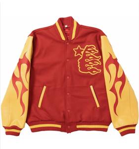 Chaquetas Varsity Personalizadas de Lana para Hombre, Totalmente Bordadas, Impermeables, Reversibles, Ecológicas, Servicio OEM - Product Image 5
