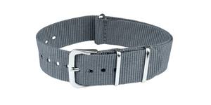 Bracelet de sport unisexe N34D gris foncé en nylon souple réglable léger 20 mm résistant à l'eau pour montre connectée en acier inoxydable - Product Image 3