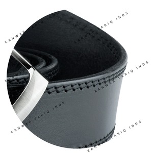 เข็มขัดกีฬาสำหรับผู้ชายแบบสองชั้นทำจากหนังวัวผสมพร้อมเข็มขัดหนังแท้ทรงสี่เหลี่ยมผืนผ้าทรงสี่เหลี่ยมแบนราบ - Product Image 4