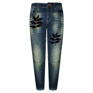 Pantalones Vaqueros de Lona con Logotipo Personalizado para Hombre, Uso Casual al Aire Libre, Corte Recto, Cintura Media, Estilo Urbano - Product Image 2