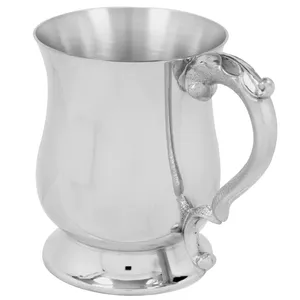 New High Quality Pewter Medieval Mug for Drinking Ware New Brass Mug Latest Medieval <b>Tankard</b> Mug Silver Plated New Medieval - Product Image 4