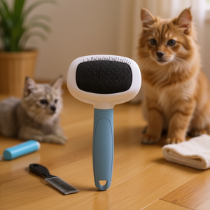 Wholesale Single-Color Handle Pet <b>Slicker</b> <b>Brush</b> for <b>Dogs</b> and Cats with Beads Manufacturer's Product for Cat and <b>Dog</b> Grooming - Product Image 3