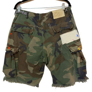 Manufacturer Custom Utility Pocket <b>Camo</b> Distressed Ripped All Over Print Camouflage Jorts <b>Cargo</b> Jeans Denim <b>Shorts</b> for Men - Product Image 4