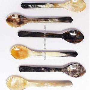 Ensemble de couverts fantaisie à long manche en corne de bœuf et de buffle pour la maison, la cuisine et les cadeaux d'affaires pour restaurants - Falak World Export - Product Image 1
