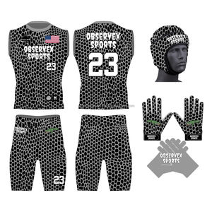 Uniforme de Fútbol Americano 7on7 con Costuras Resistentes, Sin Mangas, 100% Poliéster, Antibacteriano, Transpirable, de Secado Rápido y Personalizable - Product Image 3